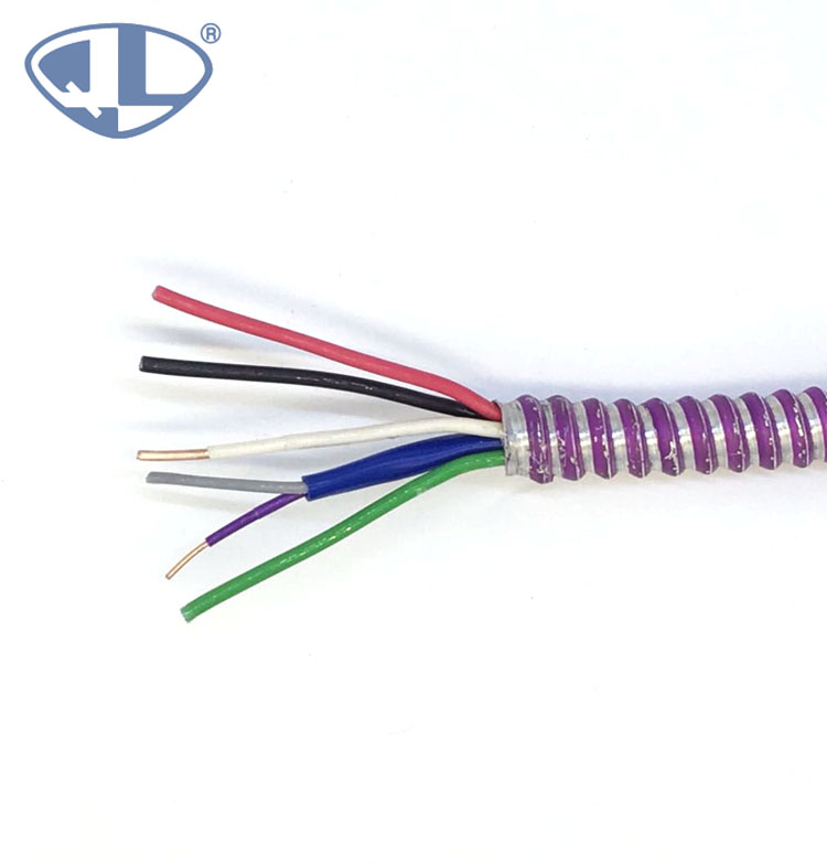 Manufacturing Companies for Durable Eu 2-prong Laptop Adapter Power Cord Cable - MC cable electrical wire stranded types of armored cable Copper/Aluminum conductors THHN/XLPE insulation Al armored...